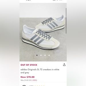 Men's Adidas SL 72 white/gray